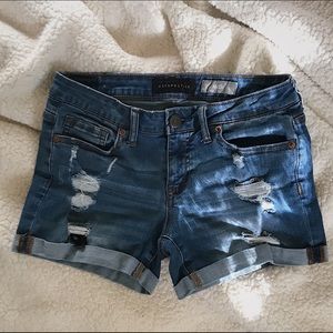 Ripped Jean Shorts